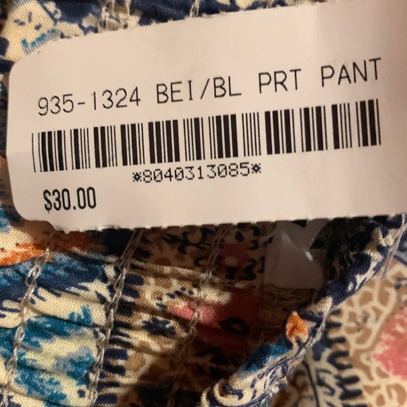 NWT Wide Legs Print Pants - Picture 7 of 7